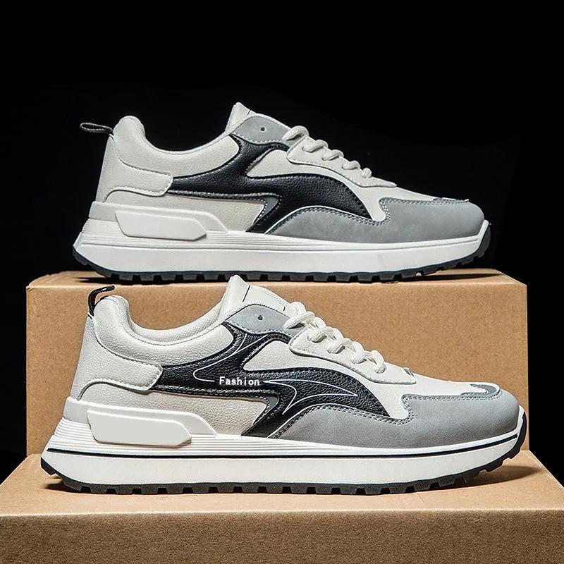 

Весенняя мужская обувь Уличная повседневная Легкая беговая спортивная обувь Прямая трансляция Простая мужская обувь Forrest на толстой подошве 44