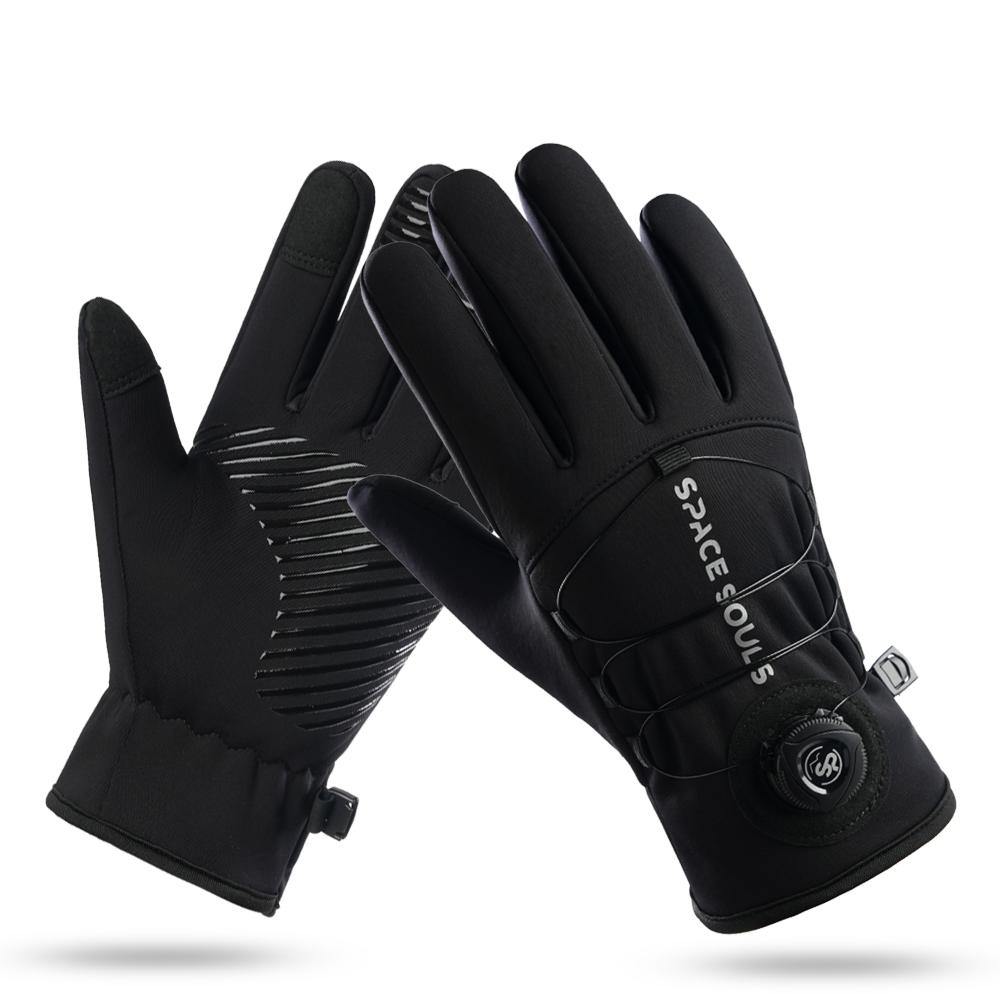 New Winter Buckle Cycling Gloves Unisex Windproof Touch Screen Warm Gloves Men s Women s Outdoor Sports Running Skiing Gloves M