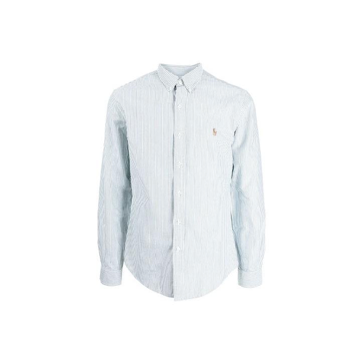 

Polo Ralph Lauren FW21 Рубашка Оксфорд с пуговицами спереди Мужские рубашки Синий 710852738-001 S