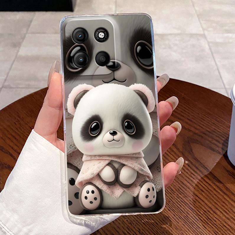 Case For Motorola Moto G15/G15 Power 4G Soft Silicone TPU Clear Shell Viral Painted Casing For Moto G75 5G Shockproof Cover
