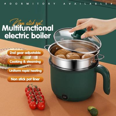 1,5 l Mini-Kochtopf für den Hausgebrauch, multifunktionaler Reiskocher, antihaftbeschichtete Pfanne, Sicherheitsmaterial, trinkbarer Suppentopf, Allzweck-Elektro