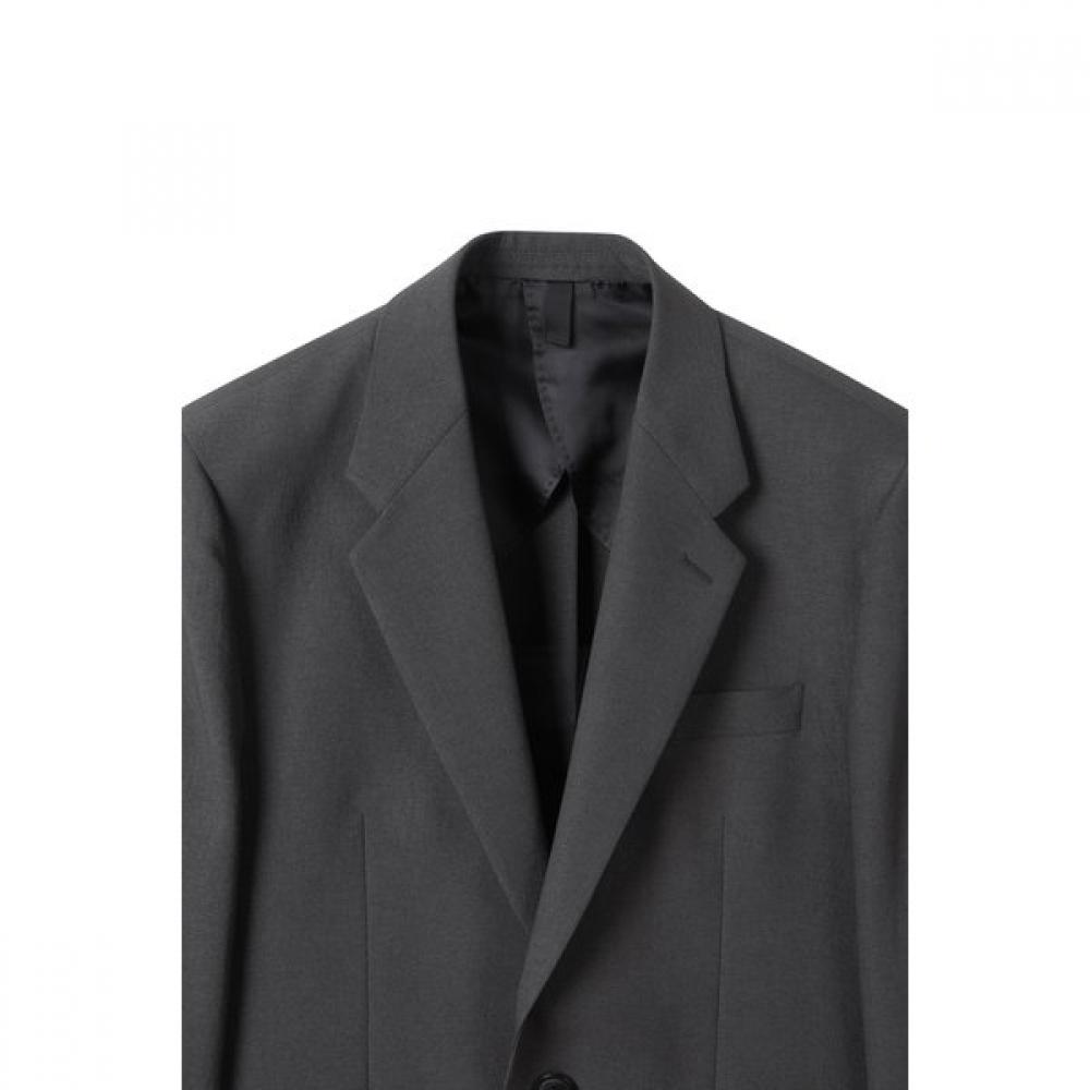 Customellow Gray Slim Fit Setup Jacket Cwjam25402gyd