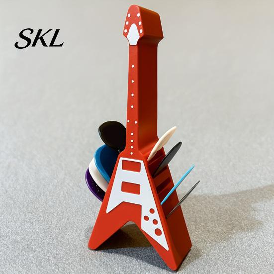 Guitar Pick Holder Picks Holder, Double Side Shape Display Decorative Living Room Music Decor Storage Rack for Players And Enthusiasts Stand