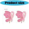 10Pcs Cancer Awareness Ribbon Brooch Pins For Women Butterfly Shape Decorative Lapel Pin For Clothing Embellishments