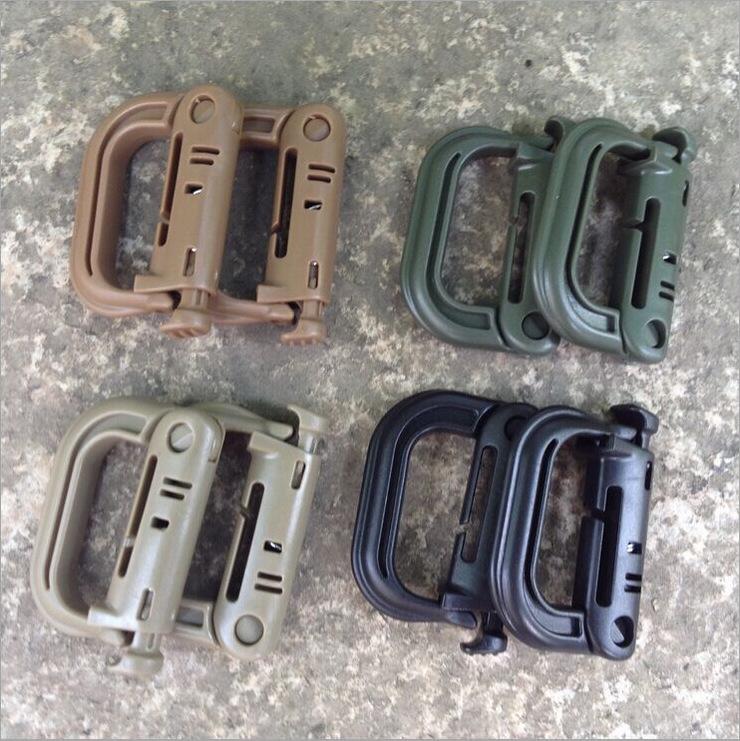 Тактическая пряжка ITW GRIMLOC быстросъемная, D-образной формы, для рюкзака. Black