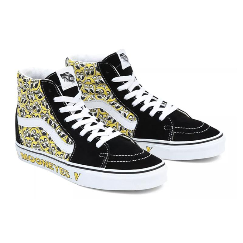 Vans Mooneyes X Sk8 Hi 'Black Yellow' Sneakers VN0A5JMJY23