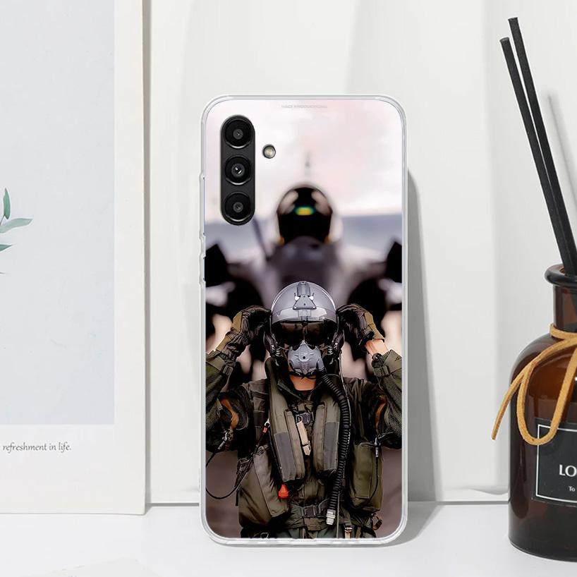 Military Aircraft Warship Fighter Phone Case For Samsung Galaxy A15 A25 A35 A55 A14 A24 A34 A54 A13 A23 A33 A53 A12 A22 A32 A52