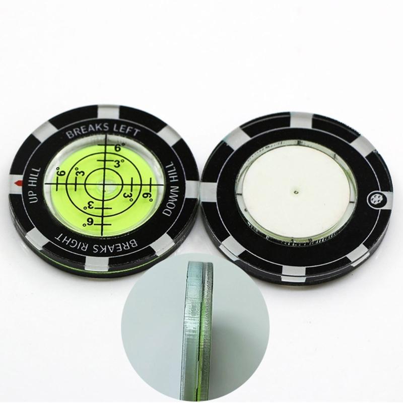 Bubble Levels Golfball Marker Golfs Putting Aid Round Bubble Levels High Precision Reader Golfs Accessory for Men Women
