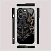 Mask design tempered glass mobile phone case suitable for iPhone 17Promax anti-fall 16 15 14 13 12 11 Pro/ Max /Plus shockproof