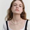 LOVE ME MONSTER Baroque Pearl Sheer Ribbon Necklace (L241MNK010)