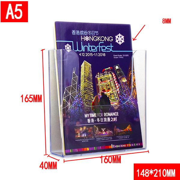 

A4 Wall Hanging Information Holder Catalog Rack Acrylic Display Rack Leaflet Display Stand Leaflet Rack Magazine Rack Wall Mount