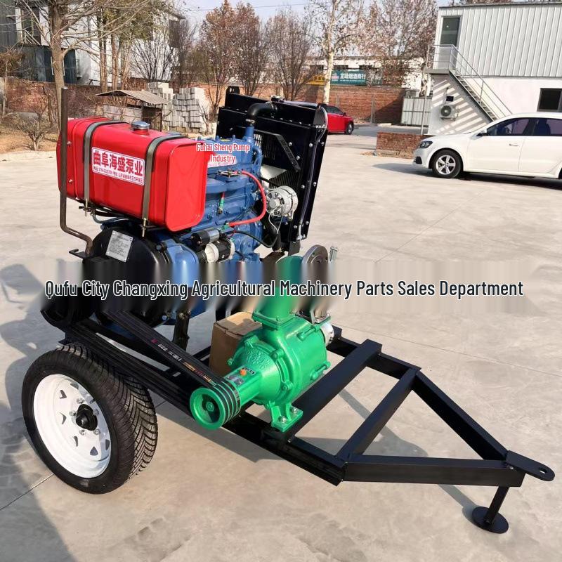 High-Lift 4-Cylinder Diesel Water Pump, 120 Cubic, 4-Inch Centrifugal Pump for Agricultural and Irrigation Use