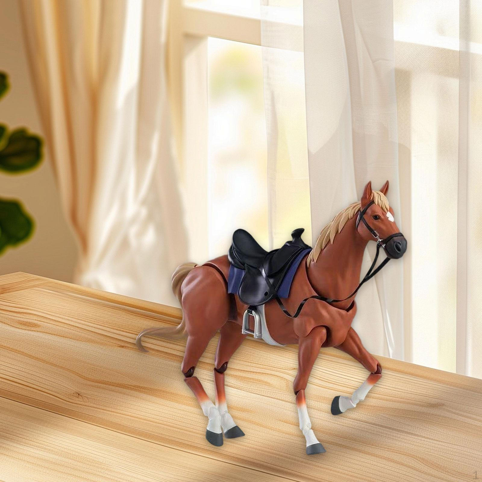 

Decorative Horse Figure for Home And Diorama Layouts оранжевый