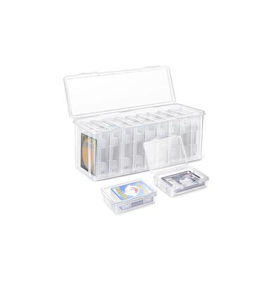 MFDXWCV Deck Sammelkarte Sammelkarte Karte Sammelkarte von Karte Kartenbox Hülle, Hülle, Aufbewahrung, Hülle, Karte, Transparent, Aufbewahrung, [Set 1+9], Aufbewahrung,