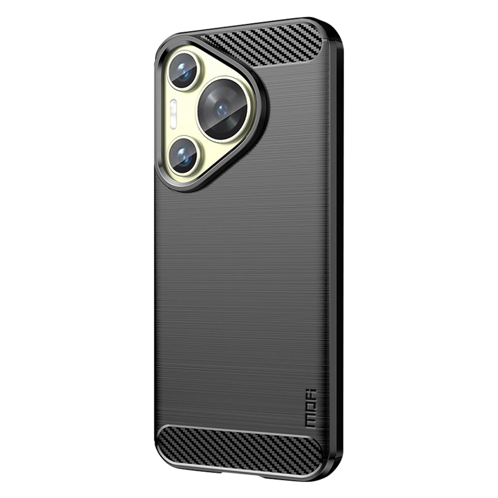 

MOFI JK TPU Series-1 For Huawei Pura 70 Case Brushed Drop Protection Back Phone Cover Black