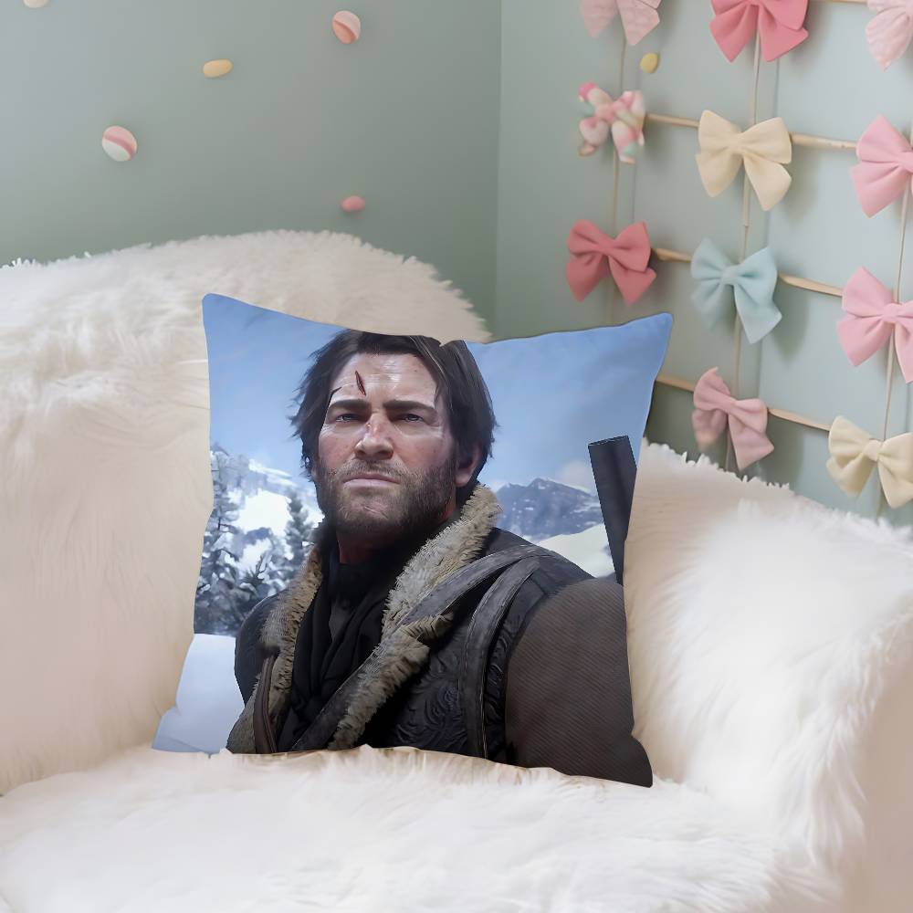 Game GRed Deads Redemption 2 Case Plush Fabric Soft Pillowcase Double Sided Print Cushion Cover Household Gifts