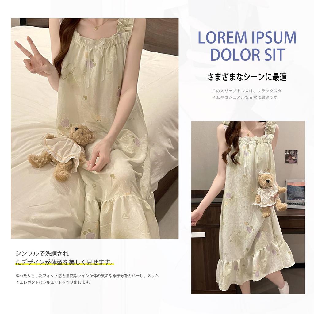 Gdnelhuonox Cotton Sleeveless Sleepwear for Spring and Sexy and Women's 100% Nightgown, Summer, Princess-Style Nightgown, Loungewear, Comfortable,