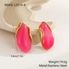 Color Retro Amber Resin K Gold Earrings French Light Luxury ins Premium Maillard Stud Earrings Women