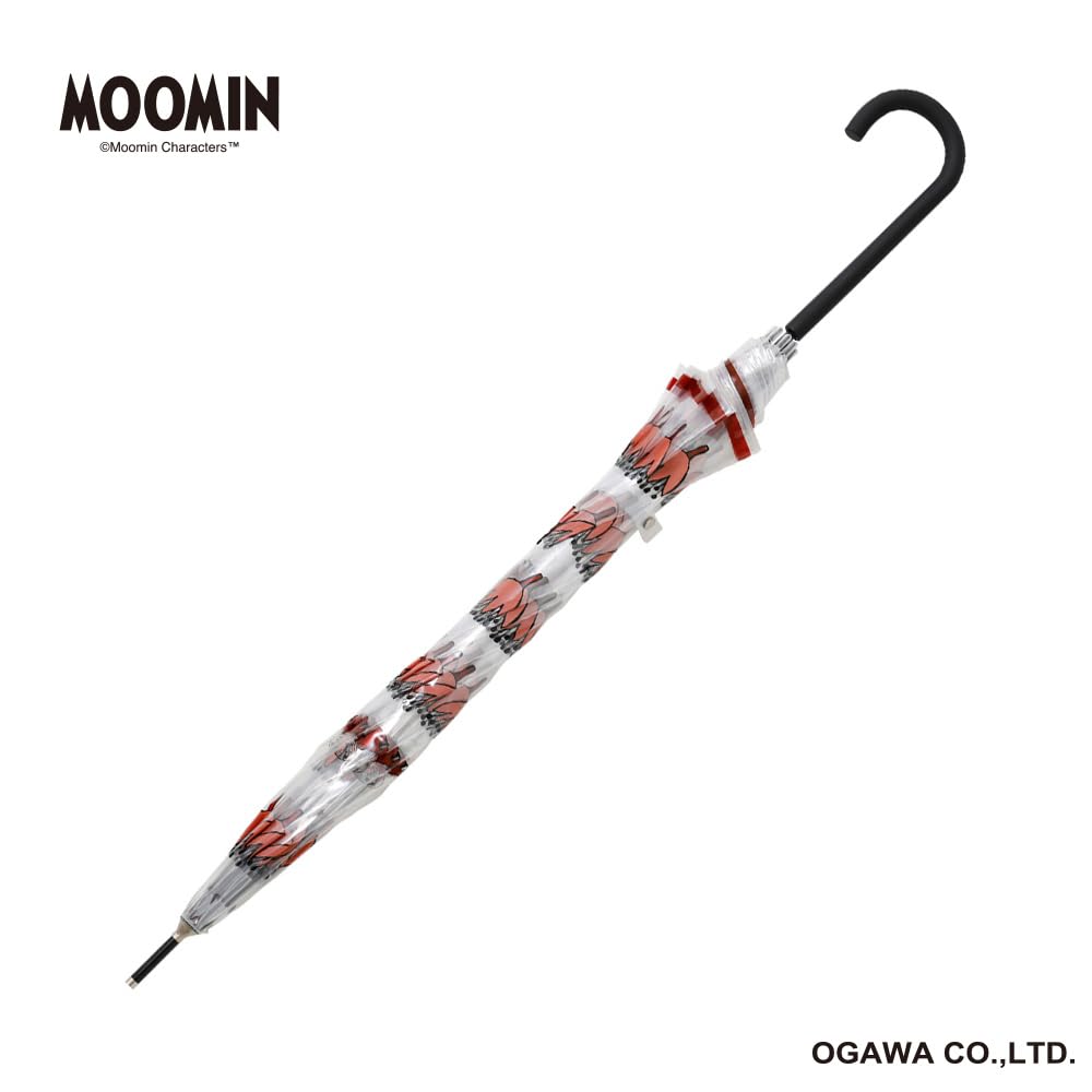 Ogawa Moomin Vinyl Manual 59 Little 72065 Women's Umbrella, Long, Opening, cm, My/Flower Design,