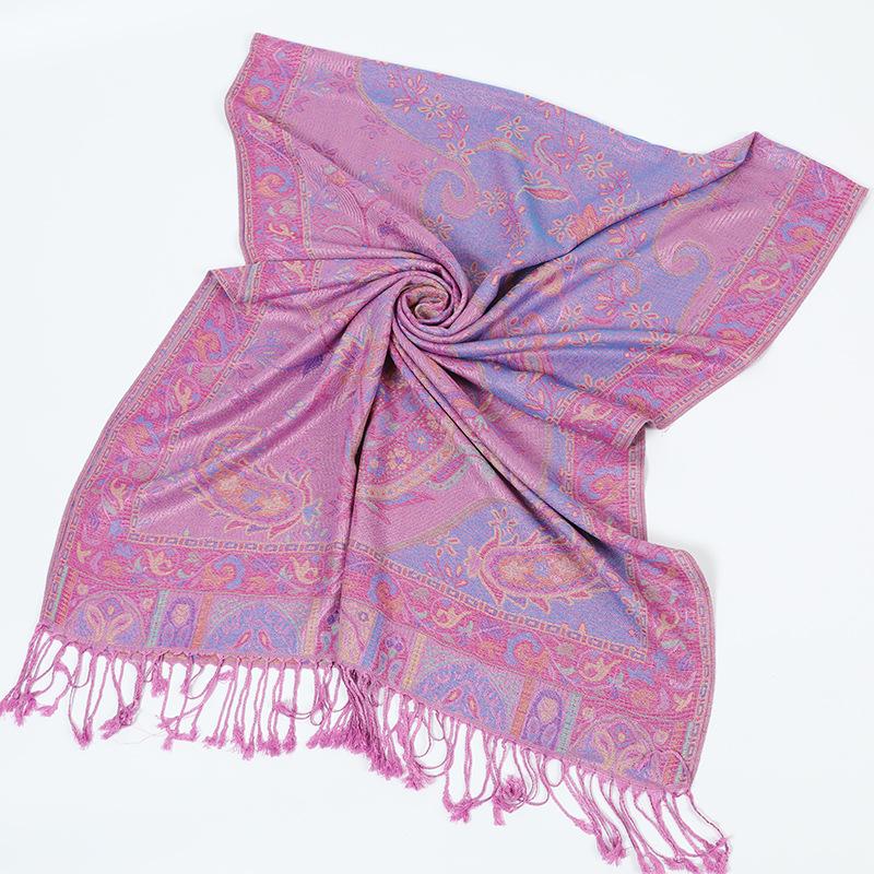 New Jacquard Exterior Women's Shawl Paisley Scarf Women's Spring and Summer Fashion Retro Long Scarf