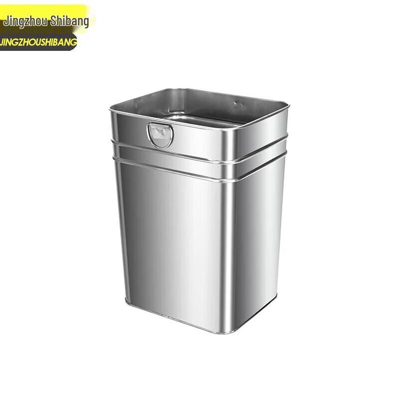 Galvanized Square Outdoor Trash Can Liner
