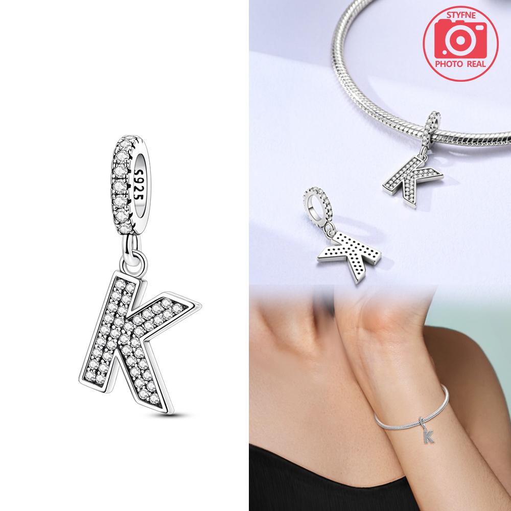 Sparkling Full Monogram Pendant Copper Colors For Charms Copper Colors Original Bracelet For Jewelry Making