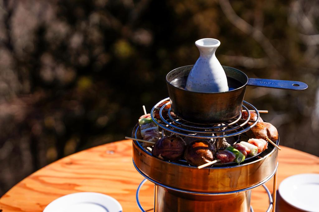 YOKA Tabletop BBQ Grill with 24cm Diameter Grill Easy To Use for Features a Fire Starter and a Lid for Extinguishing the Made of Washable Stainless
