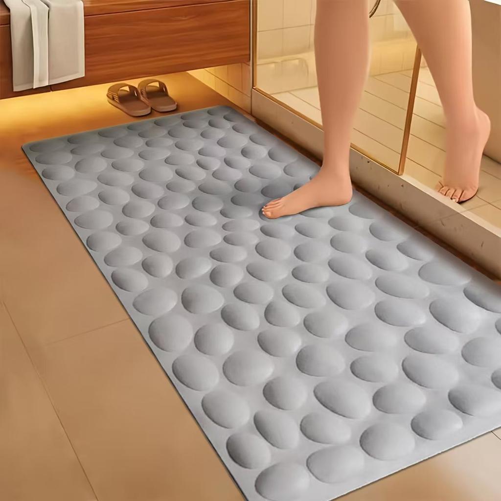 Large Size Bathtub Non-slip Mat with Suction Cups Super Non-slip Plastic Bathroom Mat Easy To Clean Massage Foot Mat