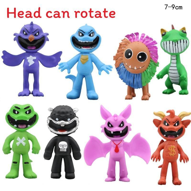 Playtime 4 Poppy Smiling Critters Figure Head Turnable Doll Model Ornament Cake