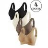 Reggiseno senza cuciture regolabile a coppa piena per donne con seno abbondante, anti-cedimento, design sottile, disponibile in taglie piccole e grandi