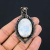 Moonstone Gemstone Pure Copper Wire Wrapped Beautiful Handmade Pendant Jewelry