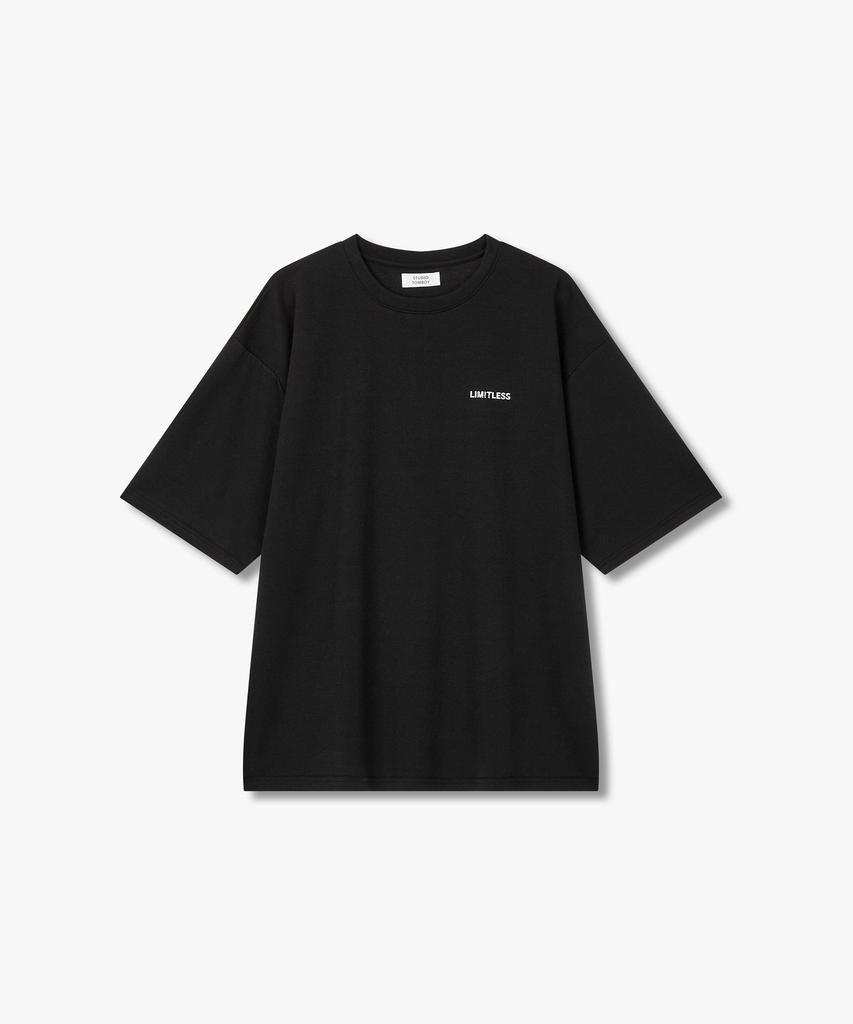 STUDIO TOMBOY Litmitless Reversible Graphic T-Shirt_Black 9176222987