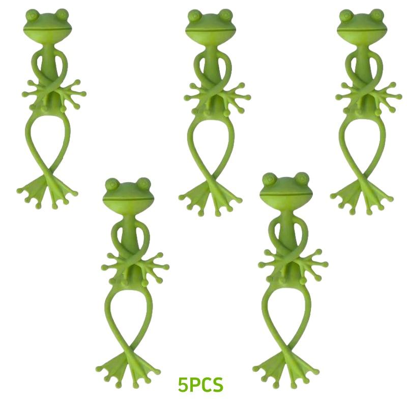 

13 см в форме лягушки многоразовый кабельный хомут милый декоративный скручивающийся гибкий держатель для садовых растений регулируемый гибкий зажим для стебля