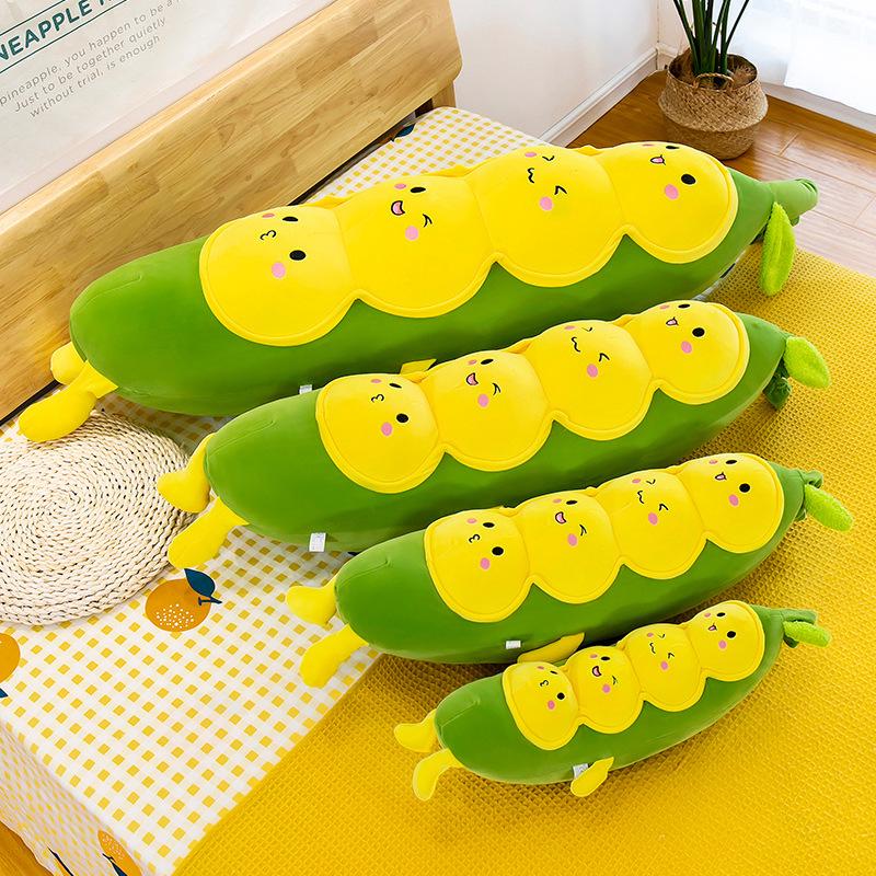 Long Plush Pea Caterpillar Doll - Perfect for Sleeping & Birthday Gifts for Girls