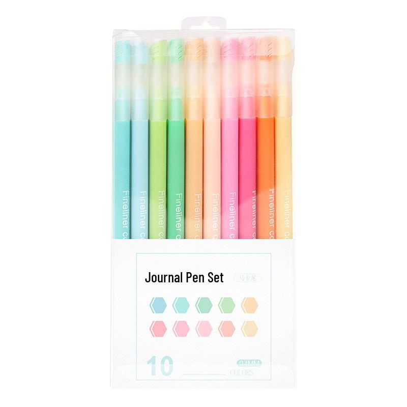 Set penne gel Morandi: Penne da Diario a 10 Colori per Studenti