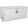 Underbody Truck Box, 36"×14"×16" Pickup Storage Box, Heavy Duty Aluminum Diamond Plate Tool Box with Lock and Keys, Waterproof Trailer Storage Box