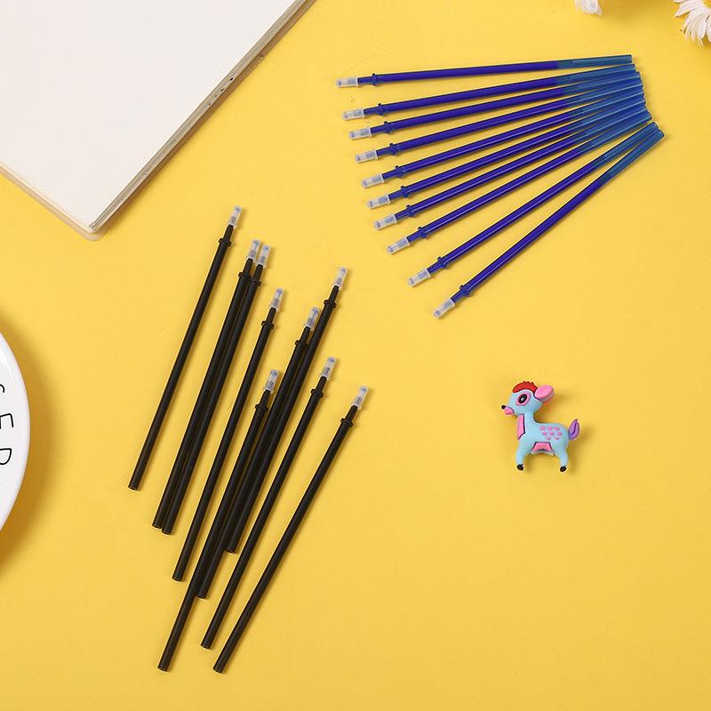 Magic Erasable 0.5mm Gel Pen Refill - Transparent Rod, Easy Erase, Blue/Black