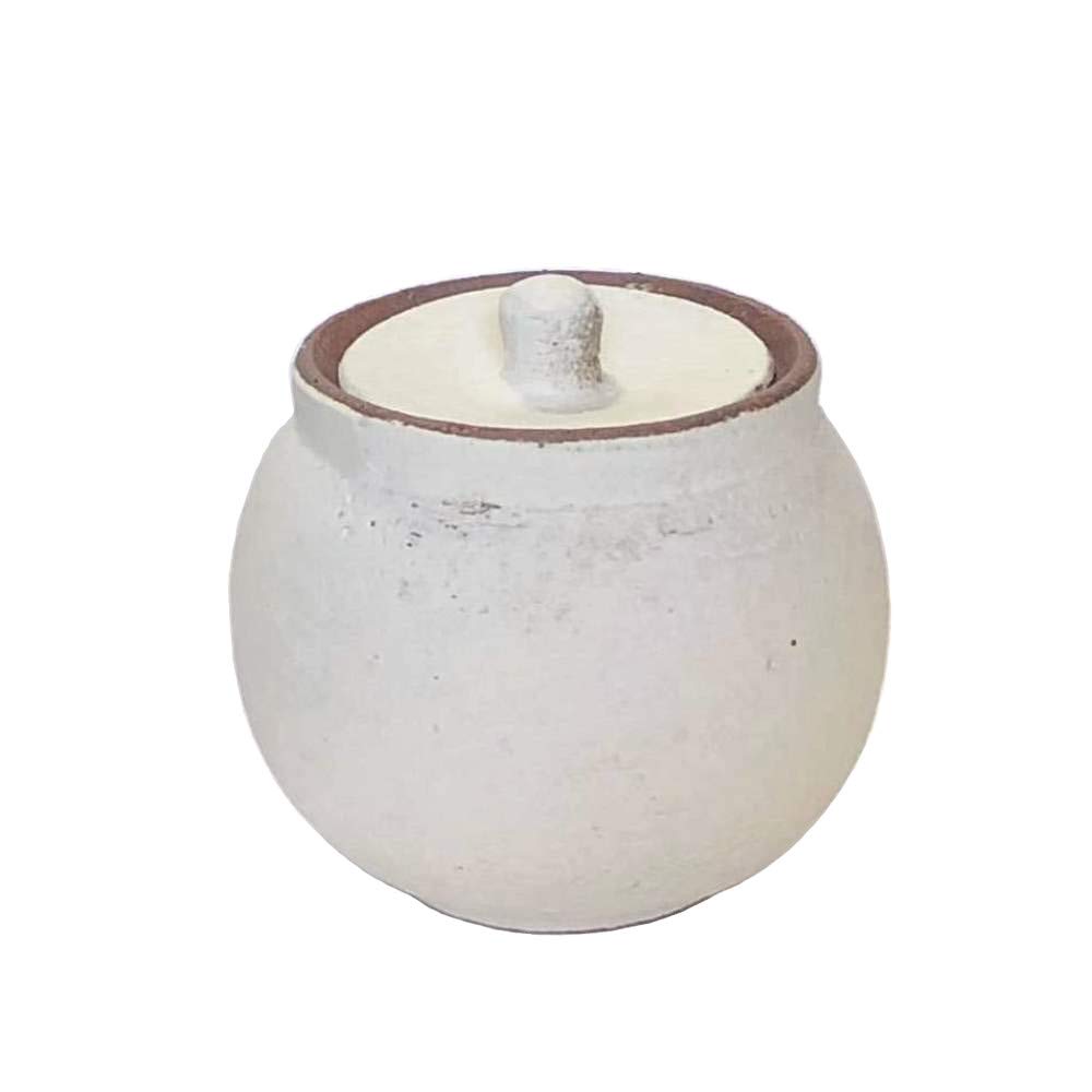 Hechimon Salt Made In Japan Pot, Small, White,