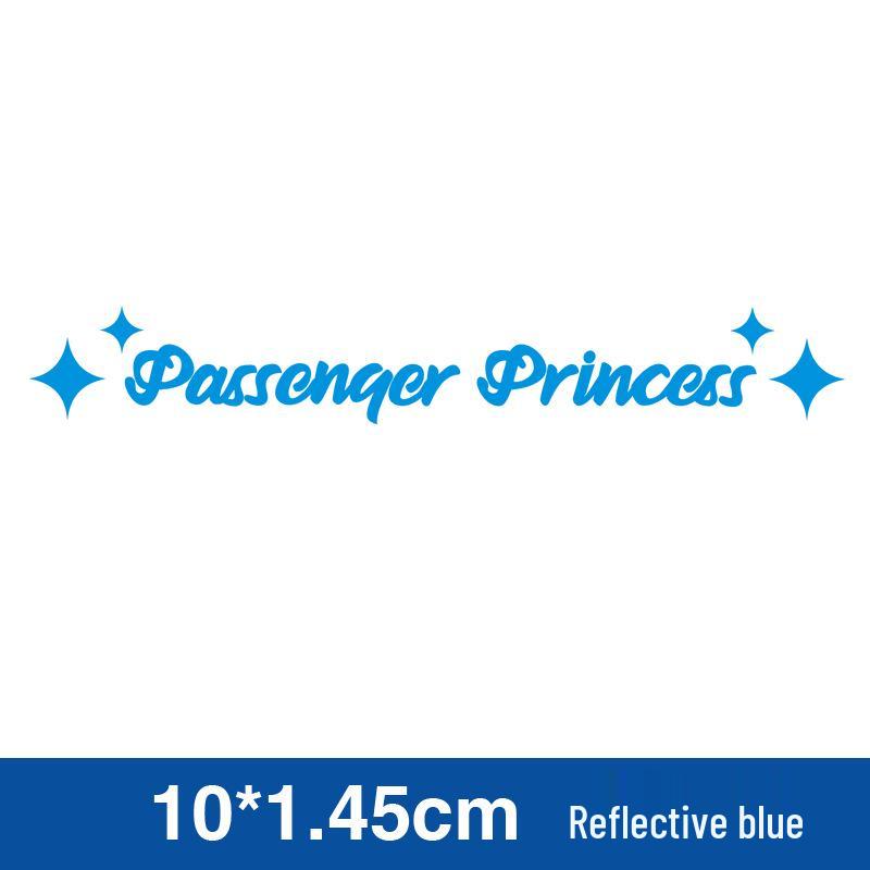 Reflective Car Sticker - Passenger Princess Rearview Mirror Decoration