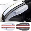 2 stuks Auto Styling Zijspiegel Achteruitkijkspiegel Regenwenkbrauw Vizier Auto Accessoires Voor Volkswagen Golf 4 Motion GTI MK5 MK6 Polo MK7 GTD