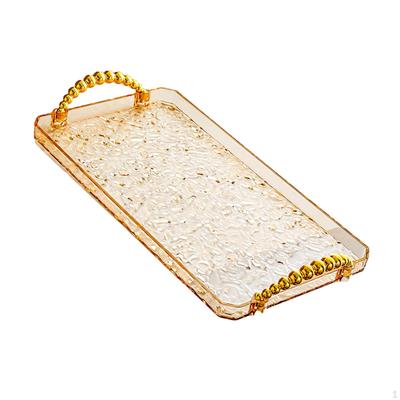 Elegant Rectangular Tray for Jewelry and Makeup Organization