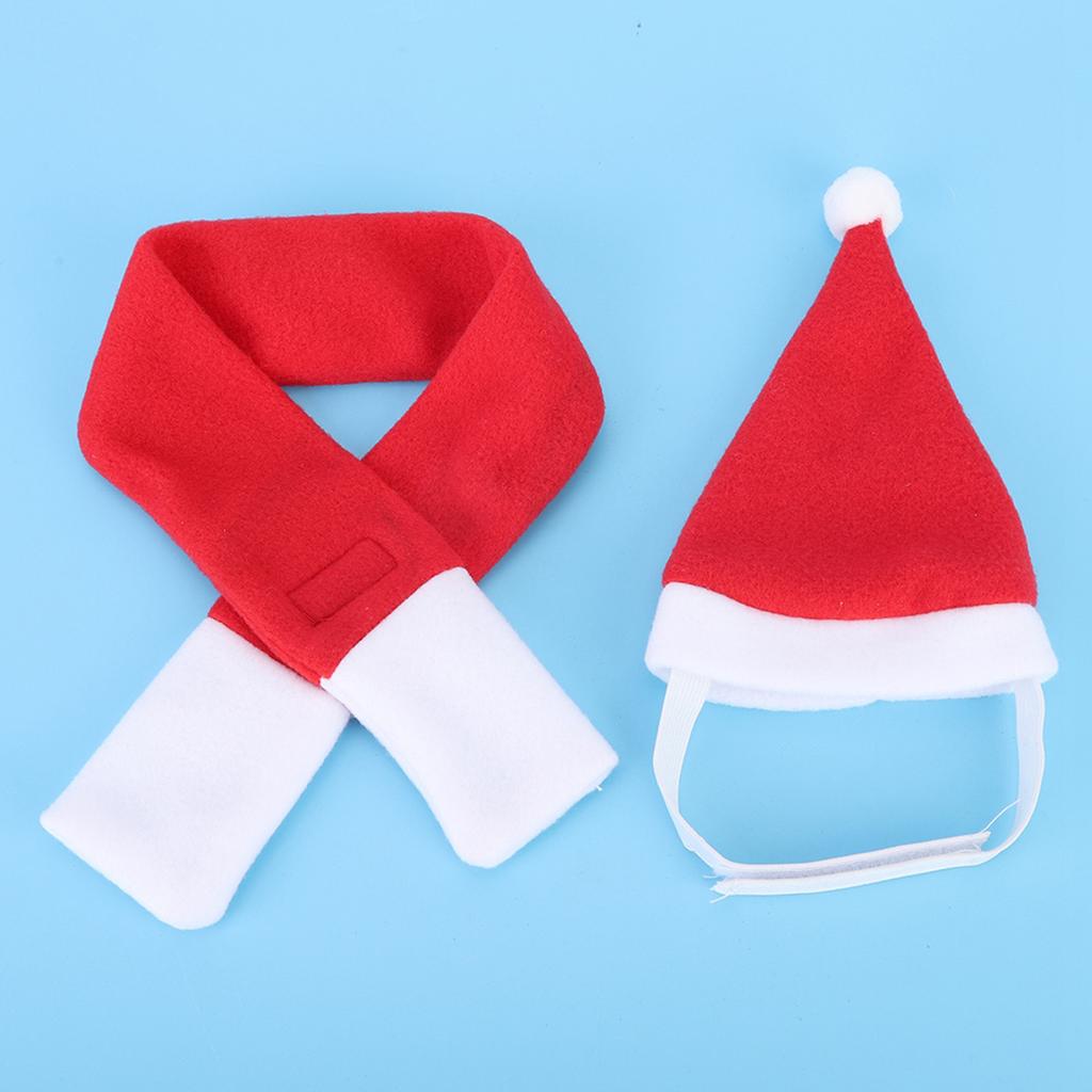 Cheap Cute Pet Dog Santa Hat Scarf Collar Birthday Christmas Costume