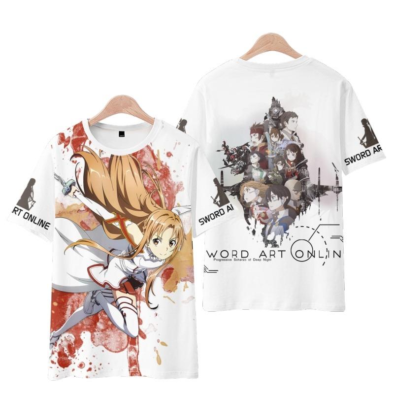 Sword Art Online AnimeT-Shirts Men Women Tee Shirt Short SleeveT Shirt Plus Size Tops