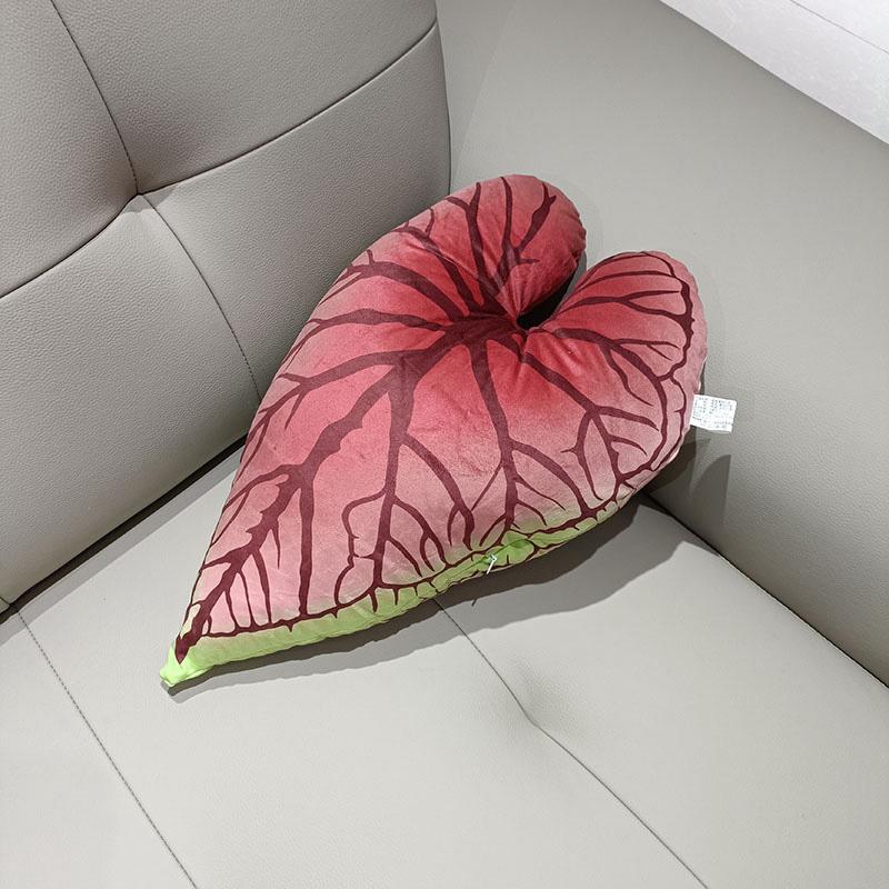 Tropical Plants Pillow for Living Room Sofa Cushion Leaf Pillow Turtle Back Decorative  Green Bedroom Leaves Plant Cushion