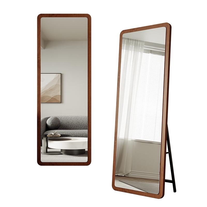 Chinese Style Full-Length Dressing Mirror: Large, Wall-Mountable Floor Mirror for Living Room, Bedroom, or Clothing Store Fitting Room.