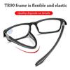 Flexible TR90 Sports Reading Glasses for Men Women Office Anti Blue Light Readers Eyewear Eye Protection Presbyopia Eyeglasses