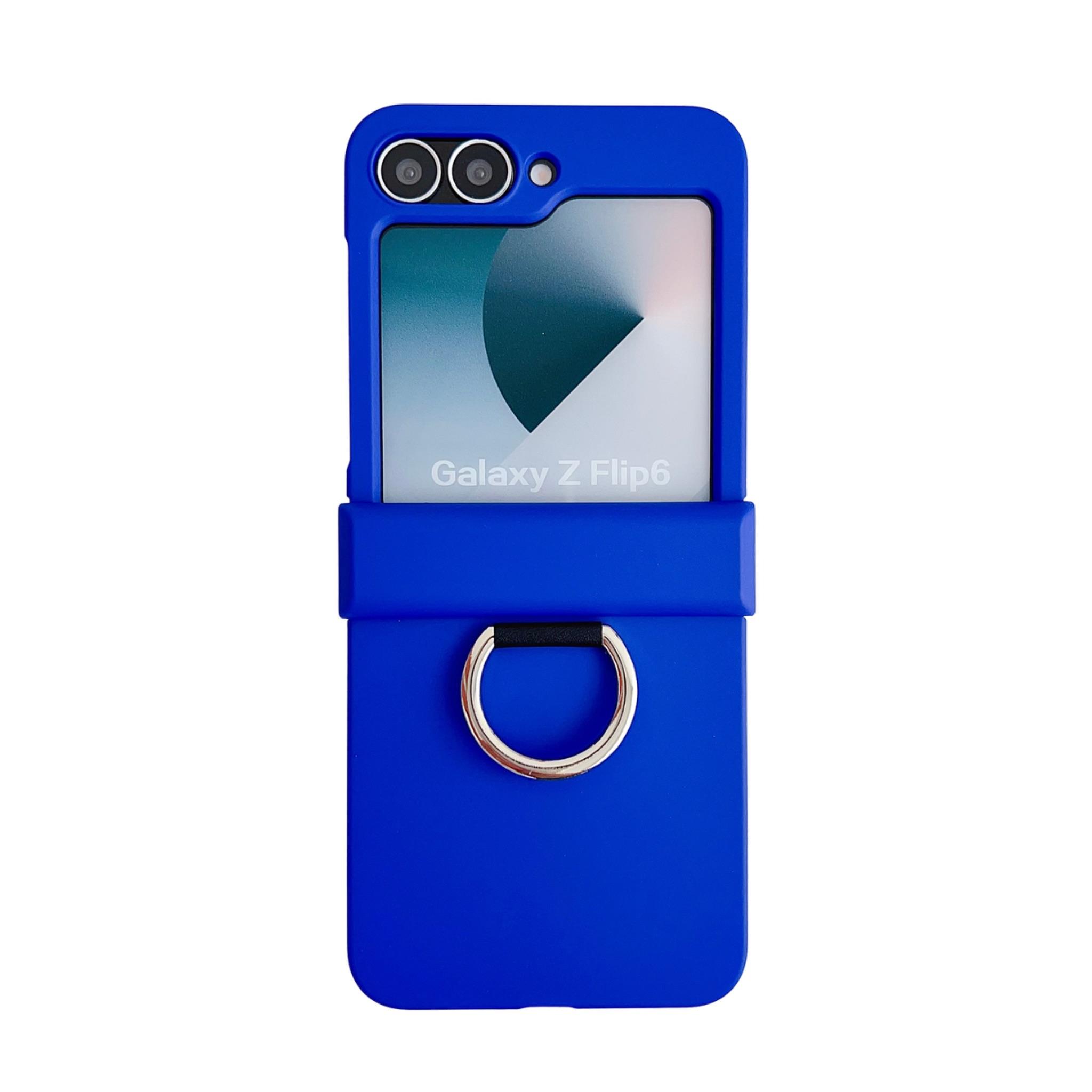 

Colorful Matte With Grip Ring Case For For Samsung Galaxy Z Flip 6 5 4 3 ZFlip6 ZFlip5 Finger Buckle Solid Color Shockproof Cover For Samsung Galaxy Z Flip6