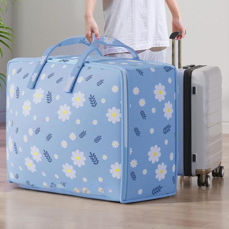 Large Relocating Storage Bag Sturdy Nonwoven Fabric for Clothes Bedding With Handles and Seal Lock