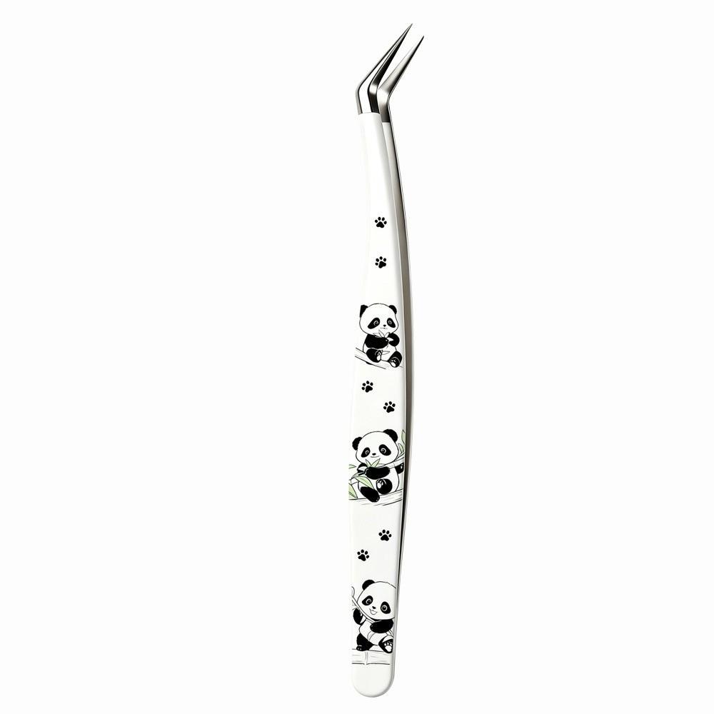 Stainless Steel Curved Stickers Tweezers Hand Account Craft Tweezers Miniature Scene Stickers белый