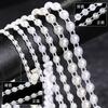 Imitation Pearls String Beads Chain for Art Craft 25M Artificial Pearls Beads Chain for Bridals Dress Wedding Decoration